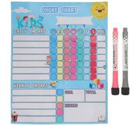 VILLCASE Household Reward Chart with Pet Material Magnetic Chore Chart and Behaviour Tracker, Convenient Accessory for Teaching and Daily Routine Management Random Color