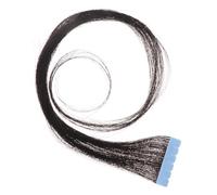 VILLCASE Human Hair Tape That Adds Instant Length and Can Be Curled Black in Extensions for Women 60cm Real Remy Hair for Daily Use and Party