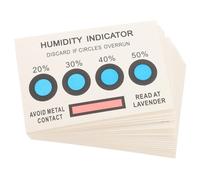 VILLCASE Humidity Indicator Cards Moisture Responsive with Four Distinct Points 20pcs Compact and Easy to Use Absorbent Paper Cards for Electronic Components and PCB for Offices