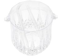 VILLCASE Ice Bucket Ps Material and Ice Tongs Set with Handle for Party Compact Handle Structure Big Opening and Wine Bottle Cooler and Hotel Use