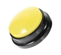 VILLCASE Interactive Dog Button Pet Communication Sound Box Recording Playback Funny Household Talking Button for Puppy Training Yellow