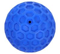 VILLCASE Interactive Dog Molar Ball for Teeth Cleaning and Chewing | Rubber Honeycomb Design, Blue Finish, Home or Outdoor Use, Safe Materials for Dogs