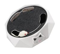 VILLCASE Interactive Electronic Mouse Cat Toy for Pet Cats with Burrowing Mouse Action and Hunting Simulation, Made of Sturdy Abs Material, Powered by 3 X Aa Batteries, Indoor Plaything