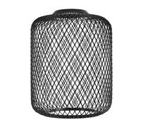 VILLCASE Iron Wire Mesh Lampshade Pendant Light Cover Hollow Drum Cage Lamp Shade 120mm X 150mm Black Vintage Industrial Hanging Light Shade for Ceiling Fans