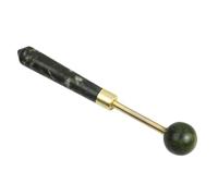 VILLCASE Jade Stone Massage Hammer Spring, Handheld Acupoint Knock Massager for Neck, Shoulder, and Back Muscle Relief, Manual Body Percussion Tool for Home Therapy