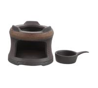 VILLCASE Japanese Ceramic Teapot Warmer Hollow Tea Stove with Candle Wax Heater Base for Indoor Outdoor Use Artisan Pottery Design Heat-resistant Insulation Stand for Tea and Parties