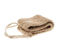 VILLCASE Jute Exfoliating Back Scrubber with Handles 60x11cm Body Scrub Strap for Shower Bath Peeling Skin Care Back Scrubber for Men and Women