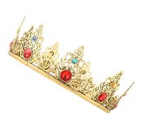 VILLCASE King Crowns Performance Costume Accessory Delicate Antique Touch Alloy Decorative Effect Hold Hair Tightly Men Photography Wedding Retro Crown