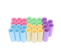 VILLCASE Kraft Paper Cardboard Tubes Random Color 30pcs Recyclable and Can be Cut for Art Paintings and Drawings Storage for Shipping and Craft Projects