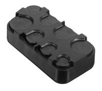 VILLCASE Large Capacity Black Plastic Car Coin Holder Uk Lightweight and Easy to Carry Dollar Coin Holder for Organising Efficiently