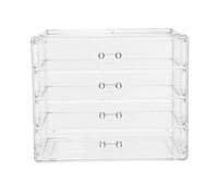 VILLCASE Large Design Four Cosmetic Acrylic with Box Storage and Drawers Enough Storage Room Organizer Makeup for Home Use
