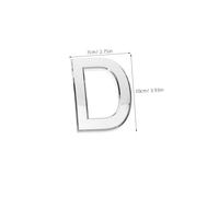 VILLCASE Large Silver Letter Cutouts Bold Alphabet Sign with Strong Self Adhesive Backing for Office Door Decoration Reception Areas and Home Wall Decor Easy No Drill Installation Name