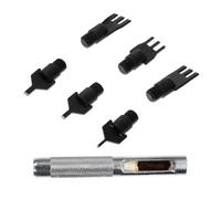 VILLCASE Leather Hole Punch Tool for Belt Diamond Shape Stainless Steel Head Sturdy Leather Lacing and Stitching Tool Set Works