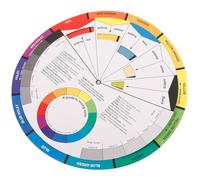 VILLCASE Lightweight Paper Color Mixing Chart with Gradient Effects, Paint Mixing Learning Tool for Painters and Designers, International Standard Colour Wheel for Art Practice