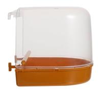 VILLCASE Lightweight Strong Pvc Bird Bath Tub with Water Injector for Sparrows and Parrots, Portable Pet Bath Basin for Indoor and Outdoor Bird Bathing