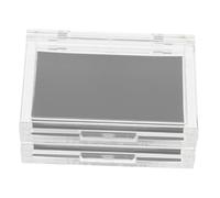 VILLCASE Magnetic Empty Eyeshadow Palette 2pcs Abs Makeup Storage Case for Powder Blush Highlighter Travel Cosmetic Organizer