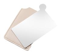 VILLCASE Makeup Palettes Stainless Steel Mini Makeup Mirror Pigment Mixing Tool Assorted Color Compact Design on The Go Convenient Color Mixing