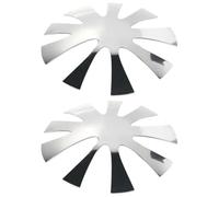 VILLCASE Manicure Metal Multi-Slot Structure Nail Art Making Template Stencil 2pcs for French Tip Curves Suitable for DIY and Nail Schools