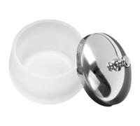 VILLCASE Manicure Mini Cups Glass Nail Art Bowl 3.5x3.5x3.5inch Practical Easy to Clean Structure for DIY Nail Lovers at Home with Lid
