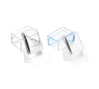 VILLCASE Manicure Stamper Nail Art DIY Tool 3.70X2.80X2.70Cm Square Shape 2 Pieces Rectangular Stamps for Home and Salon Use