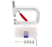 VILLCASE Manual Pearl Setting Rivet Fixing Machine Tool Lightweight Metal and Plastic Hand Press Bead Setting Machine Kit Portable for Home and Jewelry Making