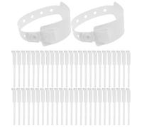 VILLCASE Medical Identification Wristbands for Hospitals Patient Id Wristbands Secure Buckle and Easy to Write Blank Bands