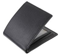 VILLCASE Men's Leather Wallet Coin Purse Multi-Slots Wallet Buckle Stitching, Black, Organizing Coins and Private Items, Fashion Accessory for Men