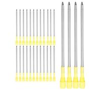 VILLCASE Metal Ballpoint Pen Refills Smooth Writing Medium Point 50pcs Ink Replacement for Crystal and Ballpoint Pens Practical for Everyday Writing Tasks Office Work