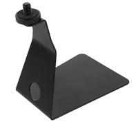 VILLCASE Metal Microphone Stand Base Suitable for 3/8 Connector with Heavy-duty Clip, Table Mount Clamp Black Microphone Holder Stand Preventing Upside down Use for Recording and Live