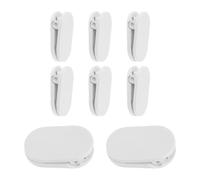 VILLCASE Mic Clips Prevents Shifting White Magnetic for Wireless Microphones 8pcs Lapel Plastic Minimalist Design, Quick Installation for Teachers and Presenters during Filming