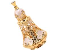 VILLCASE Middle Eastern Arabian Style Vintage Essential Oil Bottle with Dropper Refillable Glass Perfume Holder for Travel and Outdoor Use Airtight Leak-resistant Small Capacity Container