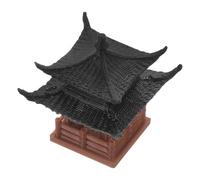 VILLCASE Miniature Pavilion Figurine Garden Decor Realistic Appearance and Fine Workmanship, Plastic Chinese Style Pavilion Ornament for Succulent Plants and Moss Landscape