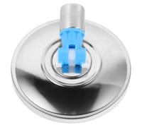 VILLCASE Mop Head Mop Plate Accessory, Silver round Stainless Steel Rotating Replacement Disc for Household Floor and Tile Daily Cleaning