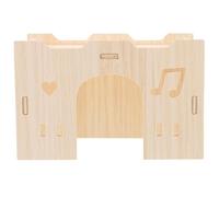 VILLCASE Mouse Hamster Hideaway House Guinea Pig Hideout Exercise Encourages Interaction Wooden House Stylish Design Pet Habitat Décor for Small Pets and Mice Owners