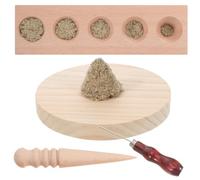 VILLCASE Moxa Cone DIY Mold Moxa Roll Making Tool Beech Material Sturdy and Not Easy to Break for DIY Gift for Someone Who Loves Moxibustion