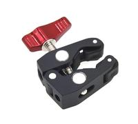 VILLCASE Multi-function Metal Ball Head Clamp with Thread for Video Monitors LED Lights GPS and Phones Adjustable Swivel Mount with Detachable Super Clamp for Studio and Field Use