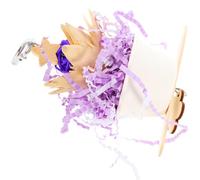 VILLCASE Multi-functional Purple Wood Parrot Chew Hanging Bird Shredding for Pet Birds Suitable for Training and Climbing Activities