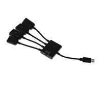 VILLCASE Multiport Adapter Micro USB Otg Port Hub Expansion Transfer Adapter for Smartphone Tablet Charging Control