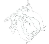 VILLCASE Music Notes Metal Die Cut for Card Making, Carbon Steel Embossing Die with Silver Finish, DIY Scrapbooking Craft Tool for Music Band Designs