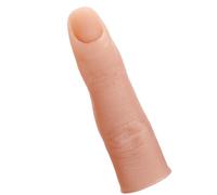 VILLCASE Nail Art Practice Fake Finger 5 Pcs Silicone Model with Flexible, Reusable Design for Acrylic Nail Training and Manicure Techniques (6.8 * 1.85 * 1.85Cm, Light Tone)