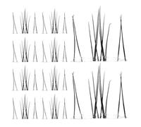 VILLCASE Natural Fake Eyelashes Cluster Lash Extensions for Women, Black Fiber Material with Easy Application, Realistic and Beautiful Design, for Dress and Cosplay, 1 Box