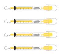 VILLCASE Newton Force Meter 2.5kg Spring Scale with S-Hook 4Pcs for Mechanics Teaching Instrument