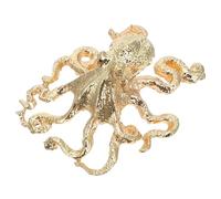 VILLCASE Octopus Shape Marine Animals Cabinet Knobs Gold Zinc Alloy Coastal Drawer Pulls Suitable for Beach Themed Wardrobe and Decorative Cupboard Handles