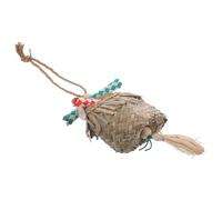 VILLCASE Parrot Toy Natural Woven Bark Bird Shredding Toy Chewing Parrot Supply for Cage