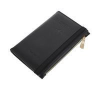 VILLCASE Passport Cover RFID Blocking Pu Travel Wallet Card Organizer for Men and Women, Immunization Cards Protector Protective Holder, Compact Black Passport Case for Secure Travel