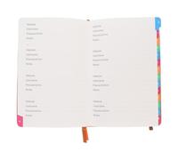 VILLCASE Password Management Notepad Website Address Notepad A5 Size Efficient Organization Versatile Use Sl esign with Colourful Alphabetical Tabs for Internet and Website Password