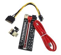 VILLCASE Pcie Riser Gpu Extension Cable Mining Riser Cable for External Gpu Solid Capacitors Fast Data Transfer Connectors