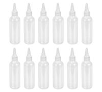 VILLCASE Pe Squeeze Bottles for Hair Dyeing at Home 30pcs 100ml with Pointed Mouth Applicator Easy to Squeeze with Better Flow Control Random Color for DIY Hair Coloring and Personal Care