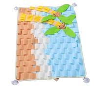 VILLCASE Pet Slow Feeding Mat Dog Cat Foraging Mat Coconut Tree Pattern Puzzle Treats Pad for Small Medium Dogs Indoor Training