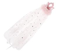 VILLCASE Pet Wedding Veil Cat Bride Veil Comfortable Easy to Wear Gauze Material Delicate Bow Shape Stylish Pink Colour Wedding Party Accessory for Pets